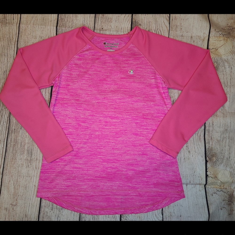 Girls Champion Performance Long Sleeve Medium
